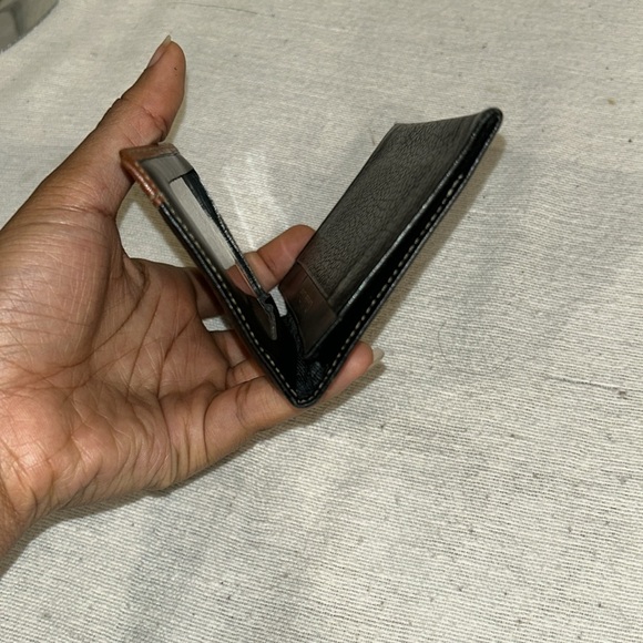 Christian Dior card brown leather slim/cards wallet unisex - Picture 9 of 10